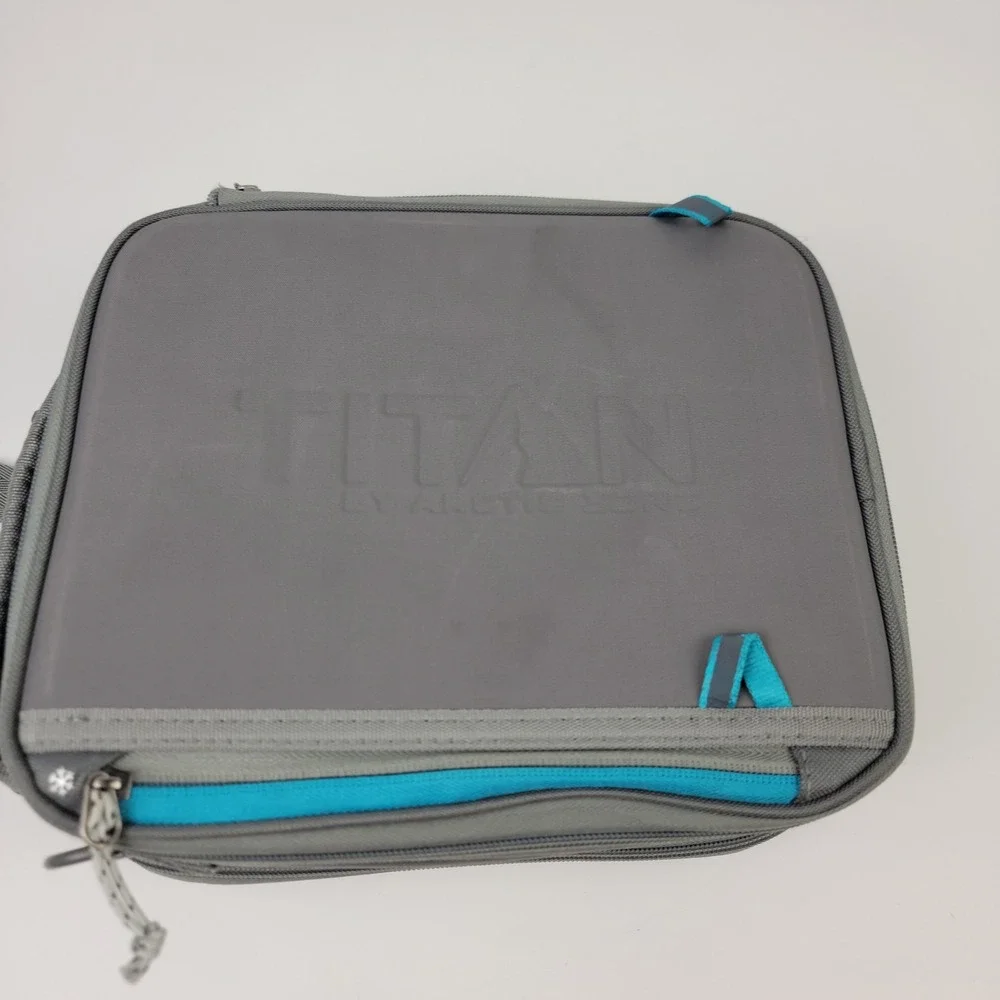 Titan by Arctic Zone Gray Teal Expandable Insulated Lunch Pack 10003058